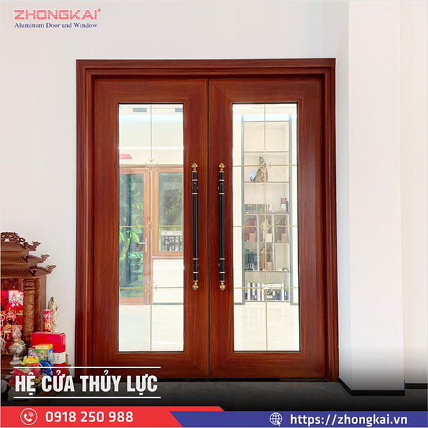cánh cửa nhôm thủy lực đẹp