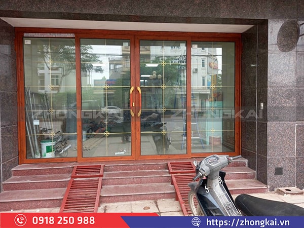 cửa trượt quay 4 cánh đẹp