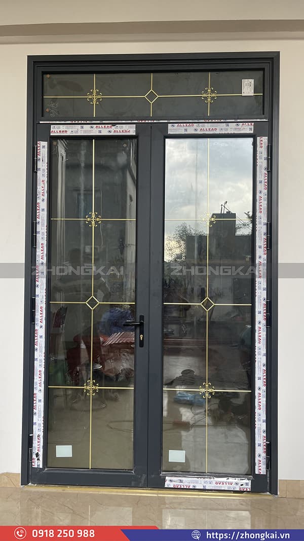 sản phẩm Cửa Nhôm 2 Cánh Hệ 55 Đẹp 