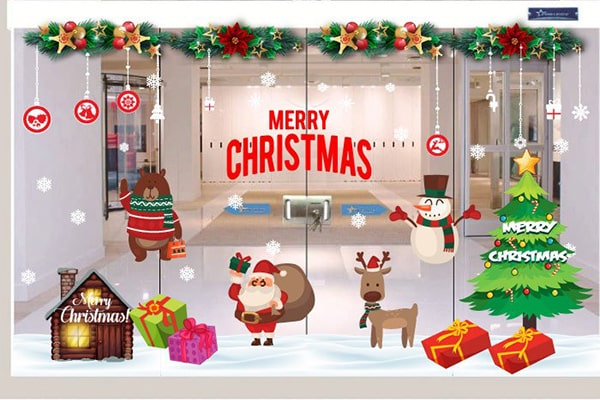 trang trí noel cửa ra vào đẹp nhất