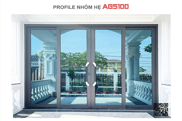 Catalogue Mặt Cắt Nhôm Trượt Quay AGS100 Của Zhongkai