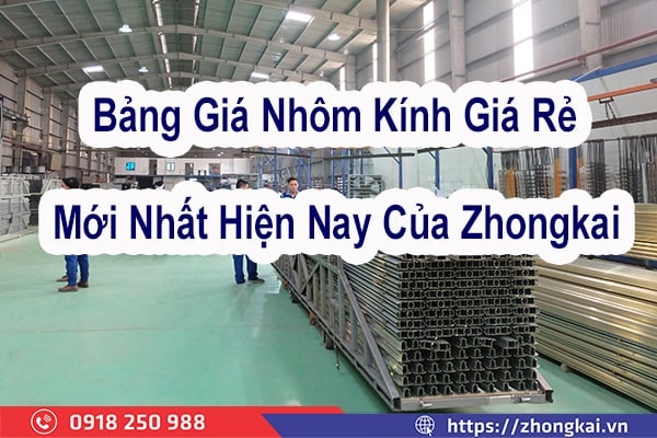 Bảng Báo Giá Nhôm Kính Giá Rẻ Mới Nhất Hiện Nay