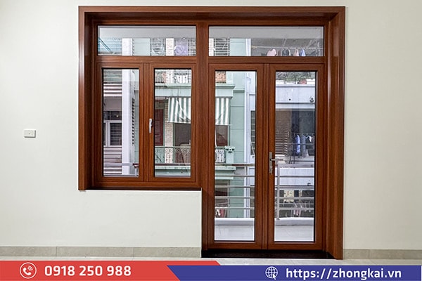 Kích Thước Cửa Đi 2 Cánh Nhôm Kính Cho Từng Không Gian