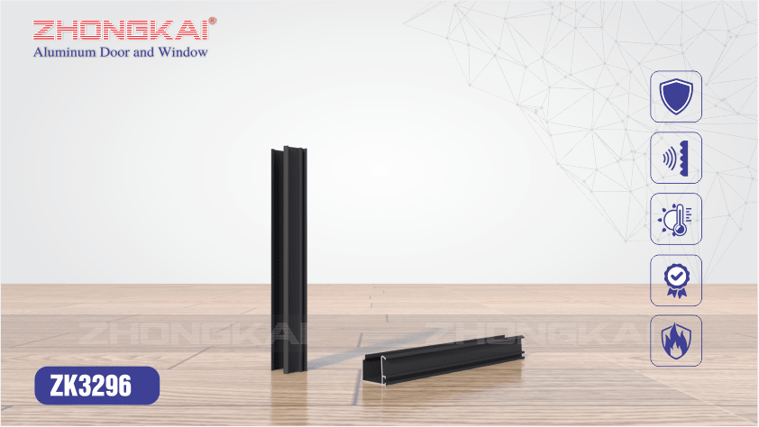 Nẹp kính đơn trên khung cửa ZK-3296