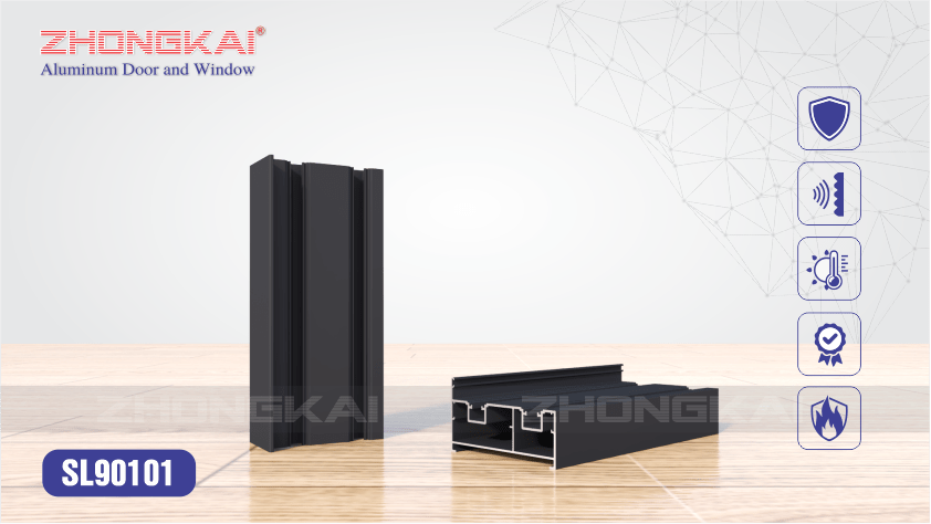 Khung cửa trượt 2 ray SL90101