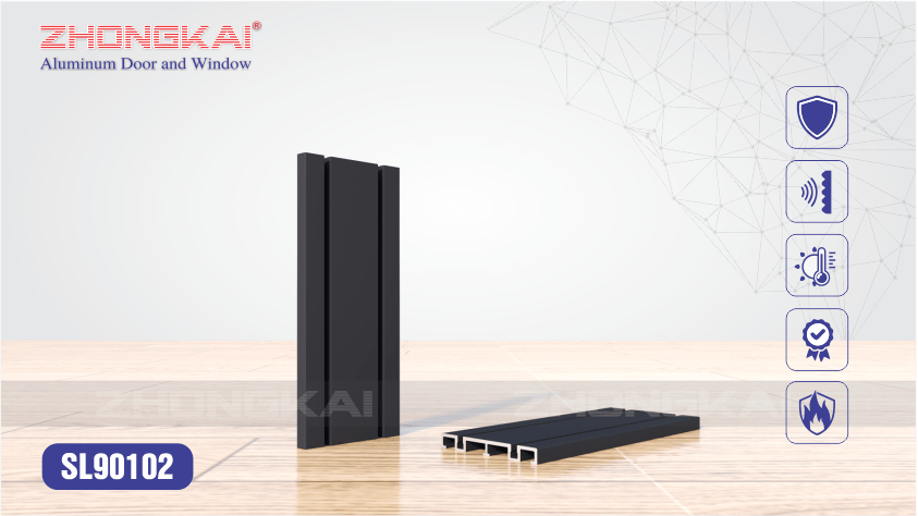 Khung dưới cửa đi 2 ray SL90102