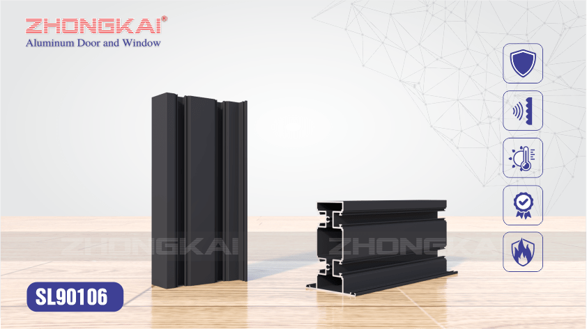Đố chia vách kính 2 ray SL90106
