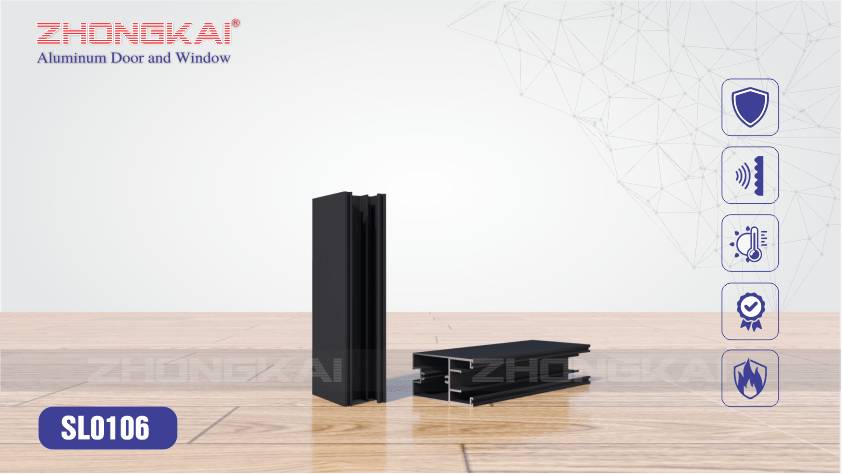 Ngang dưới cửa đi có gioăng SL0106