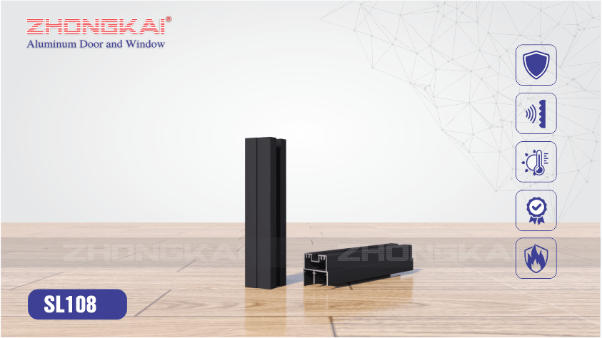 Ngang dưới cửa ray treo SL108