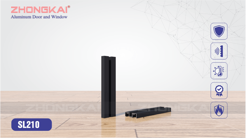 Chèn vách kính khung cửa SL210