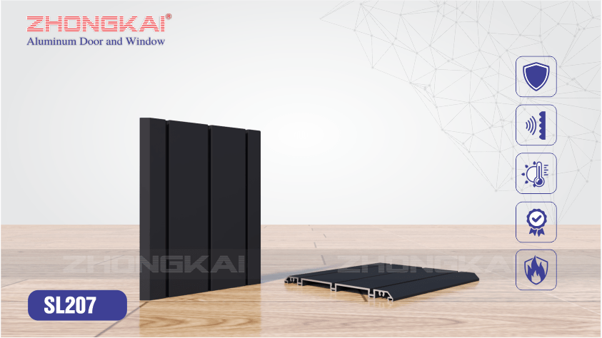 Khung dưới cửa đi 3 ray SL207