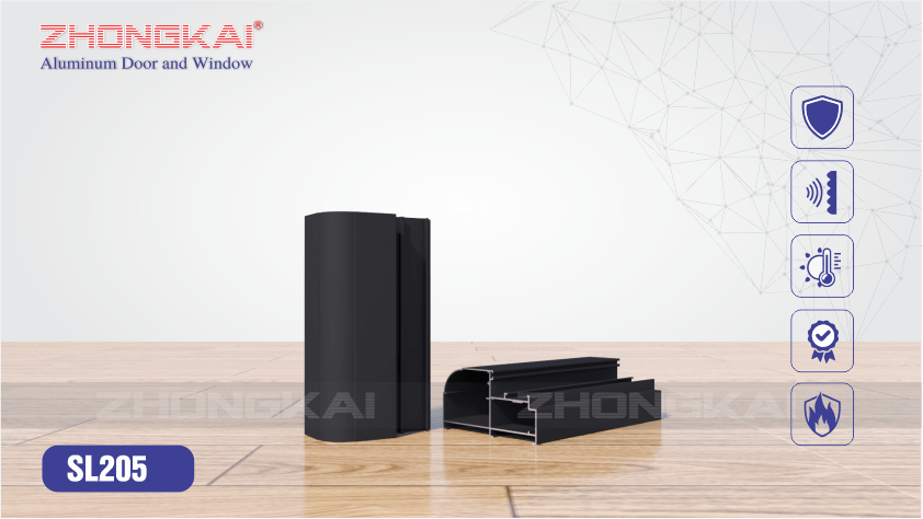 Khung bao vách kính cửa cửa Slim SL205
