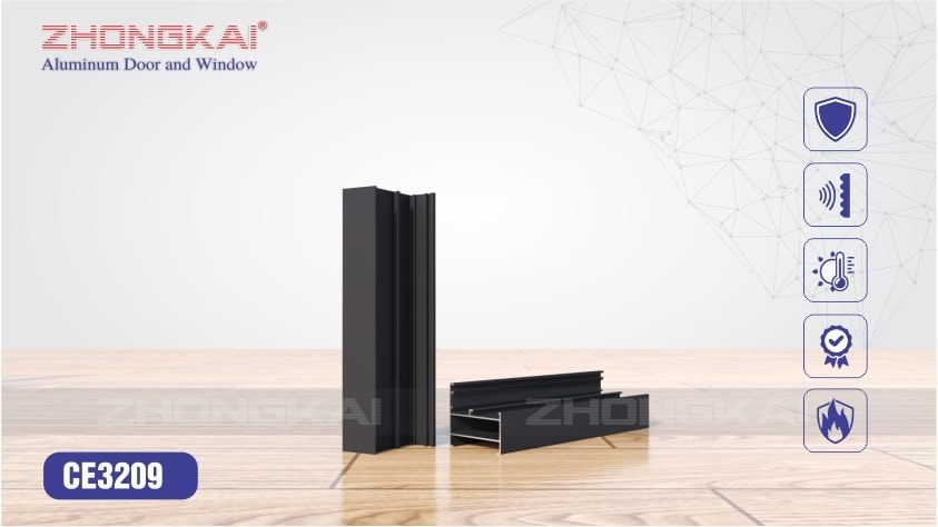 Khung bao vách cố định trơn CE3209