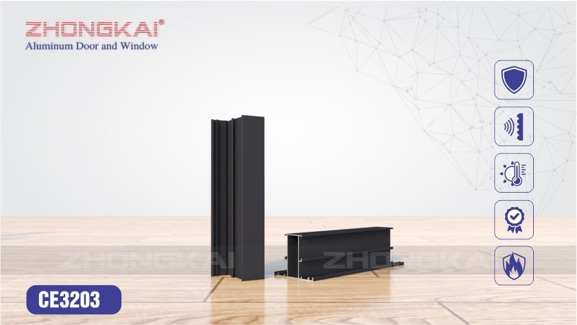 Đố tĩnh chia vách kính trơn CE3203