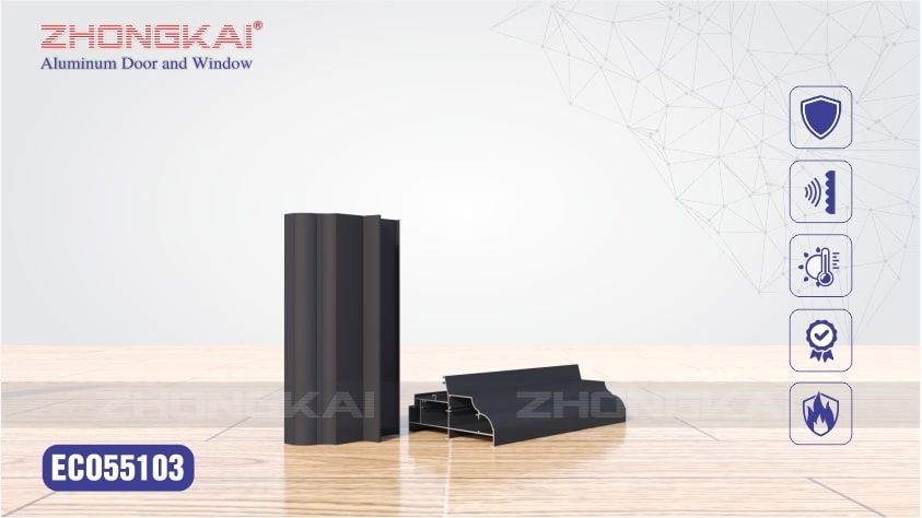 Khung bao cửa quay bản kép ECO55103