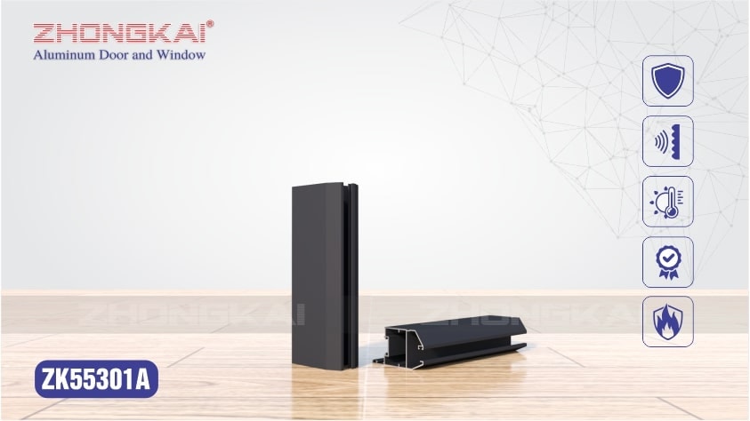 Cánh cửa sổ trơn liền nẹp ZK55310A