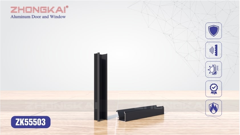 Nẹp kính vách ZK55503