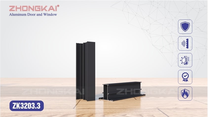 Đố tĩnh chia vách kính trơn ZK-3203.3